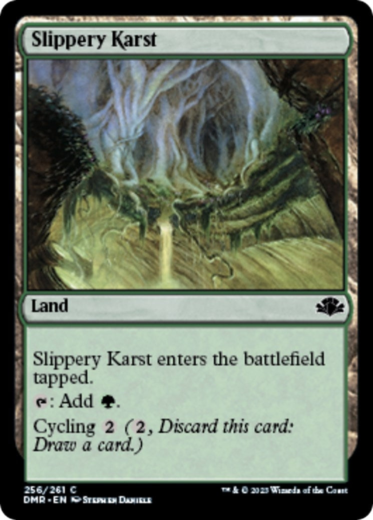 Image for Slippery Karst (256) [Dominaria Remastered] - Magic: The Gathering