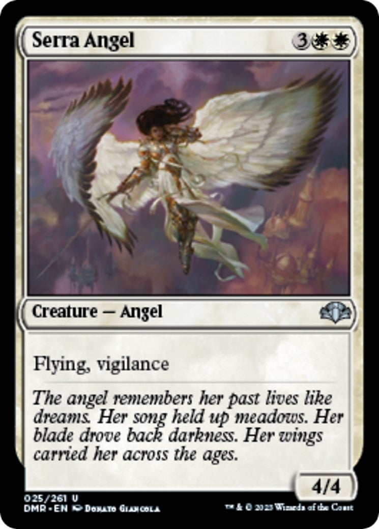 Image for Serra Angel (25) [Dominaria Remastered] - Magic: The Gathering