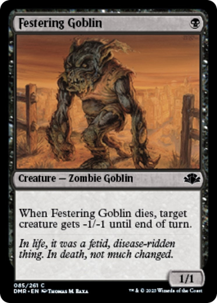 Image for Festering Goblin (85) [Dominaria Remastered] - Magic: The Gathering