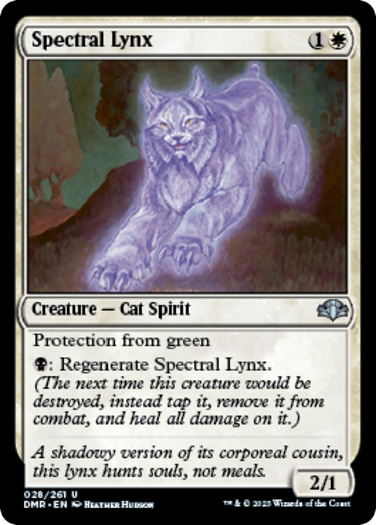 Image for Spectral Lynx (28) [Dominaria Remastered] - Magic: The Gathering