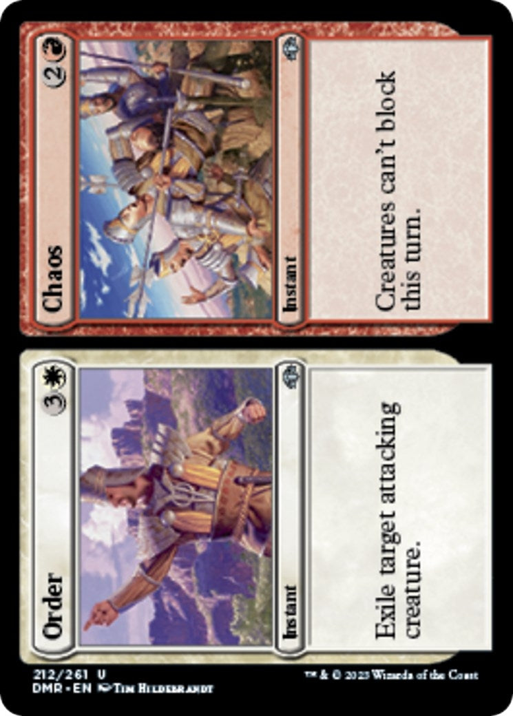 Image for Order // Chaos (212) [Dominaria Remastered] - Magic: The Gathering