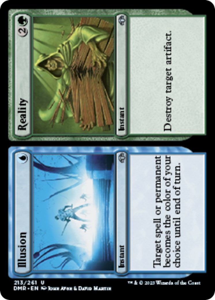 Image for Illusion // Reality (213) [Dominaria Remastered] - Magic: The Gathering