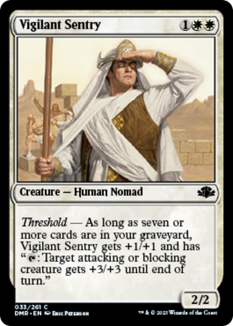 Image for Vigilant Sentry (33) [Dominaria Remastered] - Magic: The Gathering