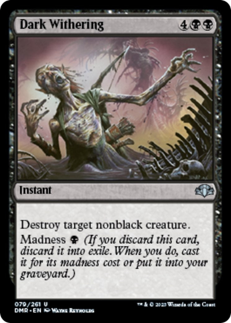 Image for Dark Withering (79) [Dominaria Remastered] - Magic: The Gathering