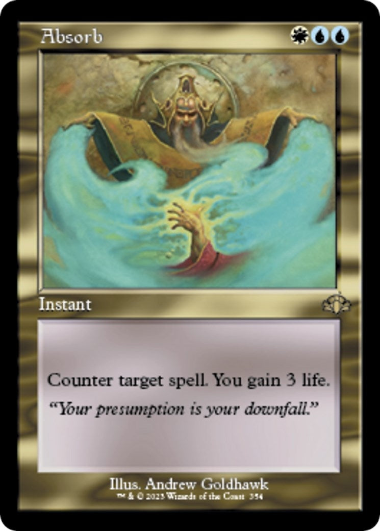 Image for Absorb (Retro Frame) (354) [Dominaria Remastered] - Magic: The Gathering