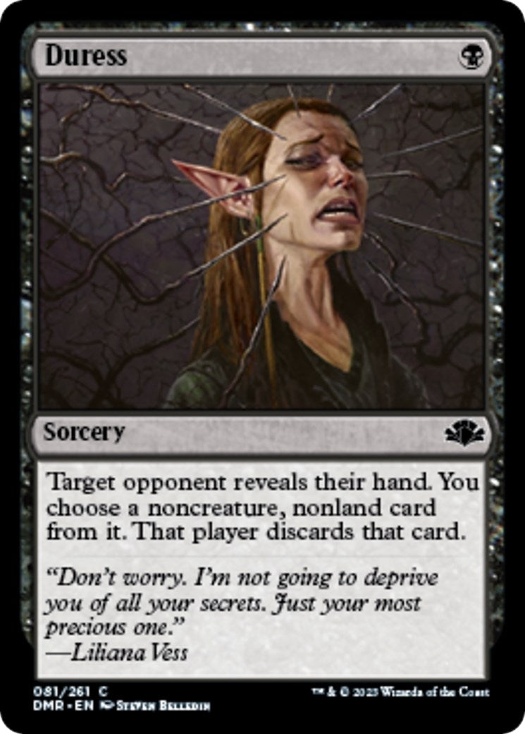 Image for Duress (81) [Dominaria Remastered] - Magic: The Gathering