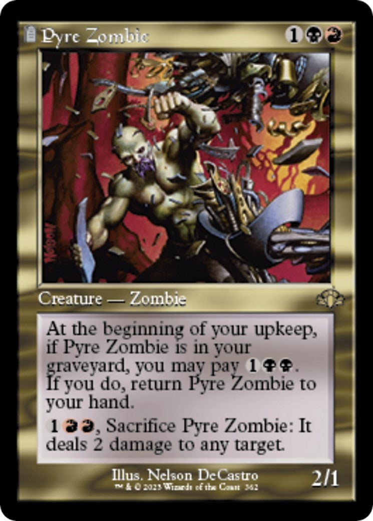 Image for Pyre Zombie (Retro Frame) (362) [Dominaria Remastered] - Magic: The Gathering