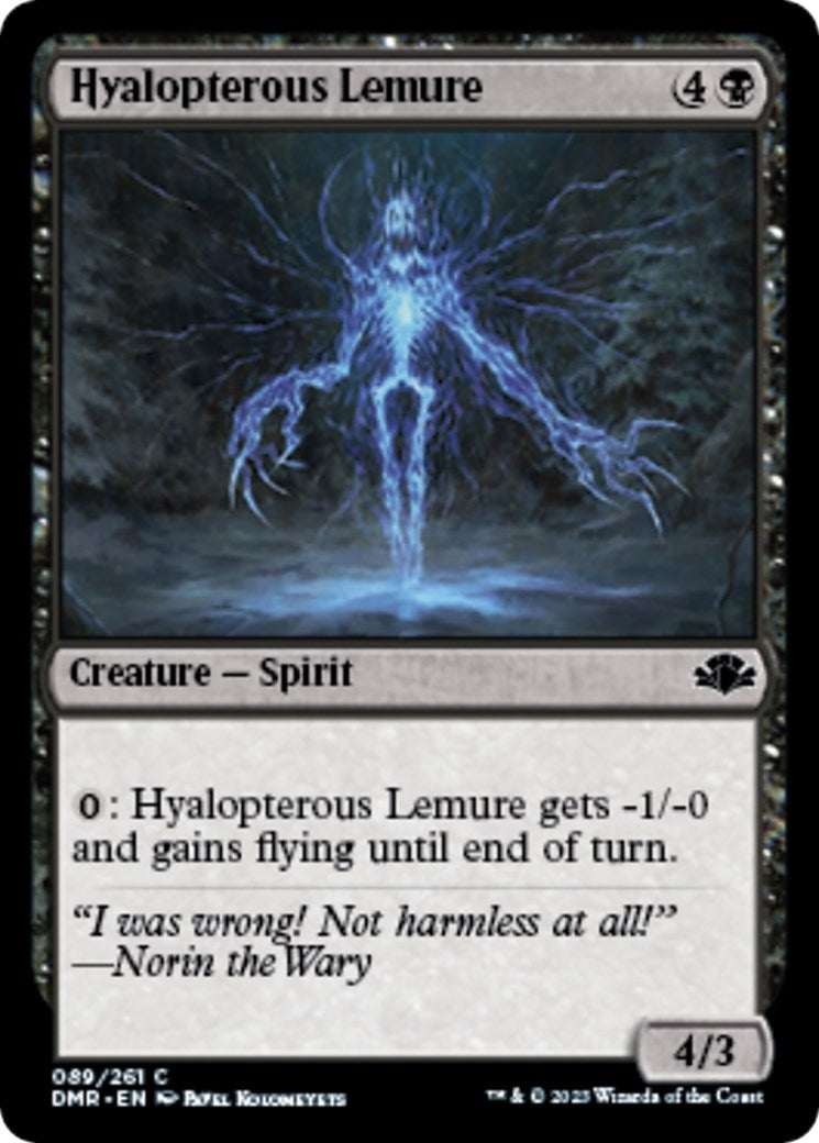 Image for Hyalopterous Lemure (89) [Dominaria Remastered] - Magic: The Gathering