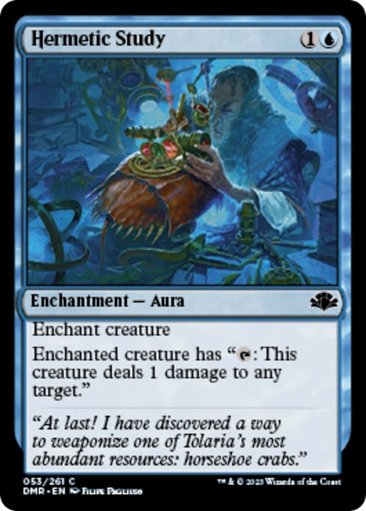 Image for Hermetic Study (53) [Dominaria Remastered] - Magic: The Gathering