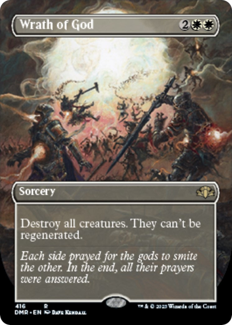 Wrath of God (Borderless) (416) [Dominaria Remastered]