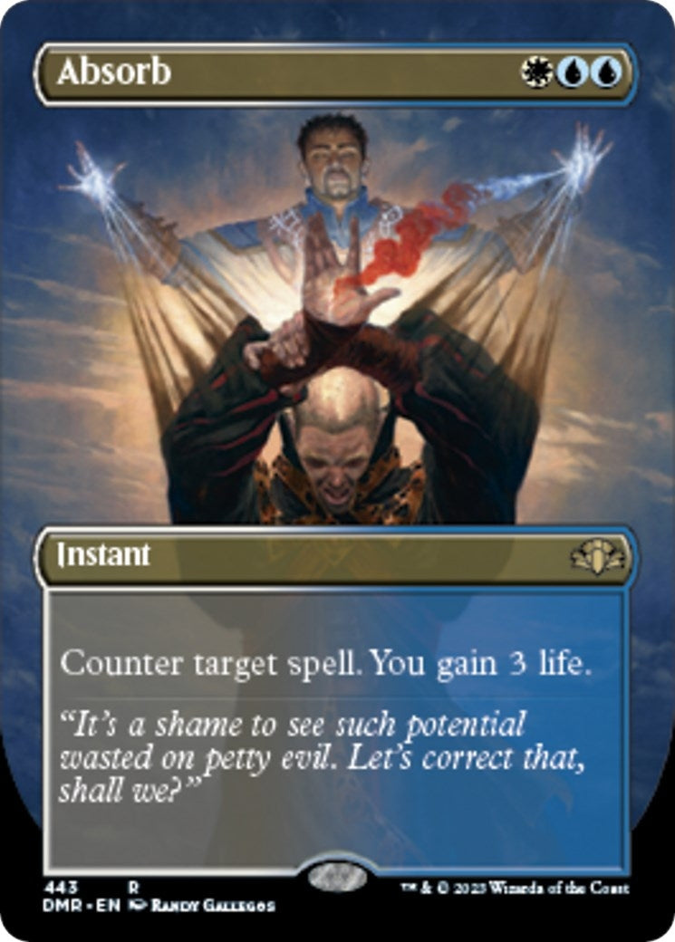Image for Absorb (Borderless) (443) [Dominaria Remastered] - Magic: The Gathering