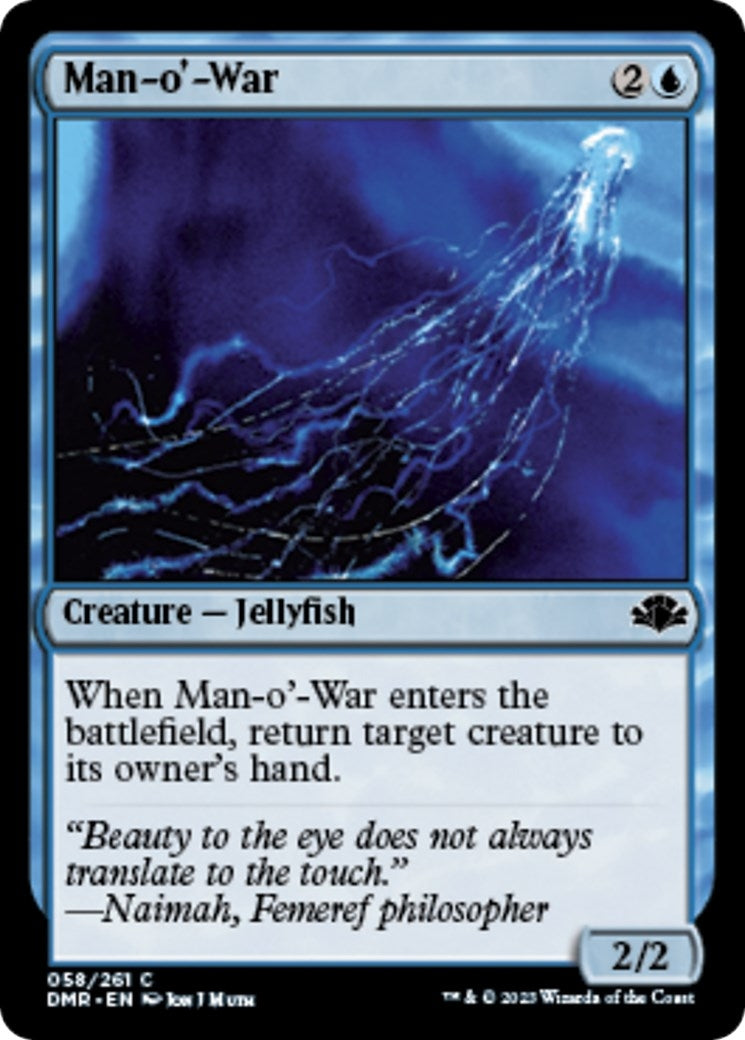 Image for Man-o'-War (58) [Dominaria Remastered] - Magic: The Gathering