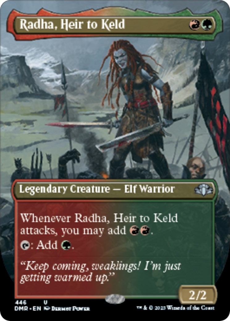 Image for Radha, Heir to Keld (Borderless) (446) [Dominaria Remastered] - Magic: The Gathering