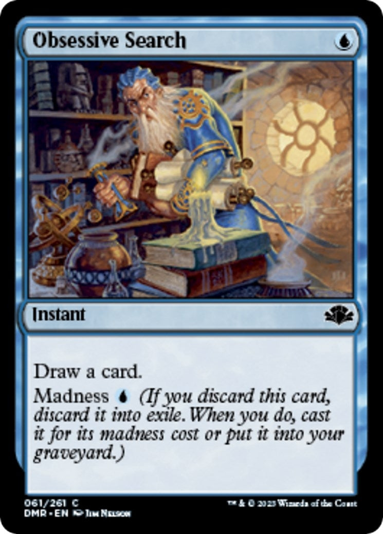 Image for Obsessive Search (61) [Dominaria Remastered] - Magic: The Gathering