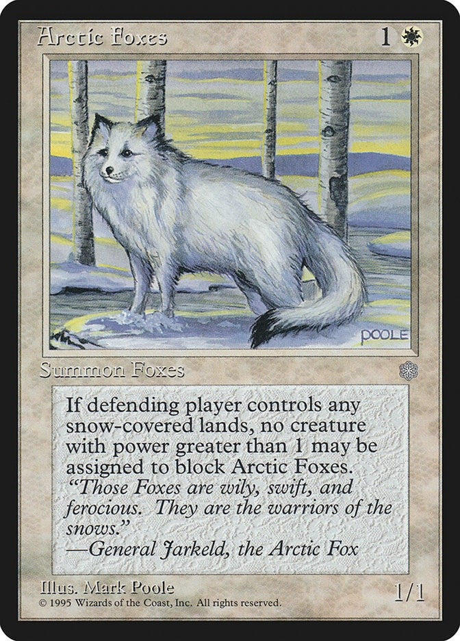 Image for Arctic Foxes [Ice Age] - Magic: The Gathering