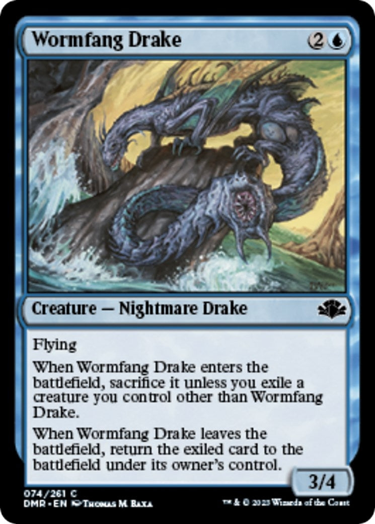Image for Wormfang Drake (74) [Dominaria Remastered] - Magic: The Gathering