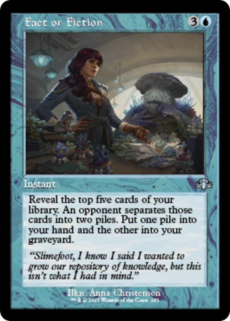 Image for Fact or Fiction (Retro Frame) (283) [Dominaria Remastered] - Magic: The Gathering