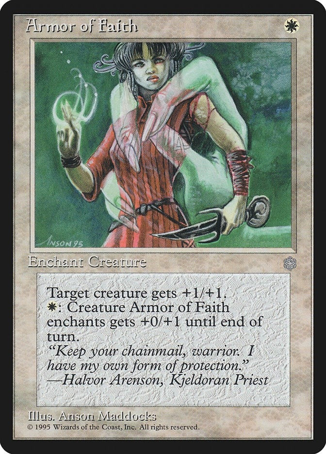 Image for Armor of Faith [Ice Age] - Magic: The Gathering