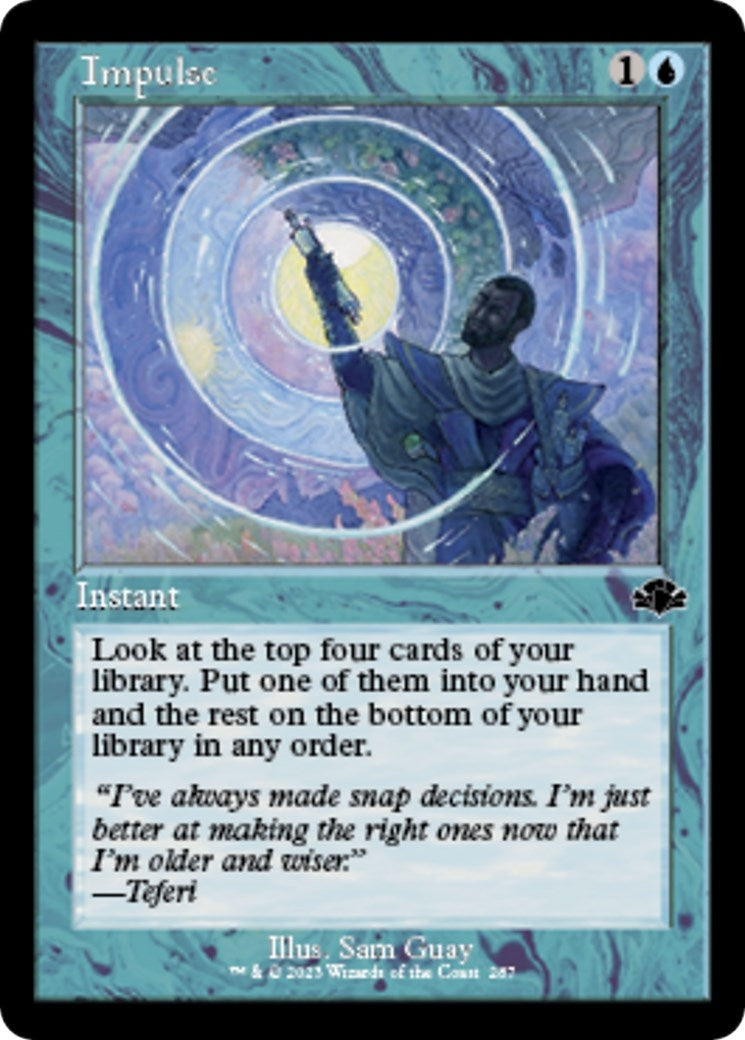 Image for Impulse (Retro Frame) (287) [Dominaria Remastered] - Magic: The Gathering