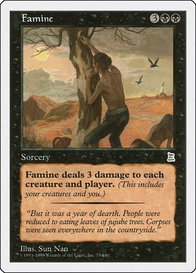 Image for Famine (75) [Portal Three Kingdoms] - Magic: The Gathering