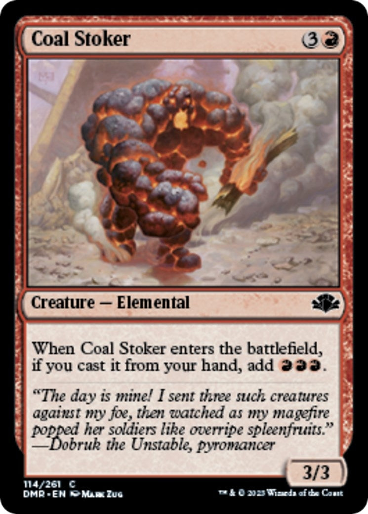 Image for Coal Stoker (114) [Dominaria Remastered] - Magic: The Gathering