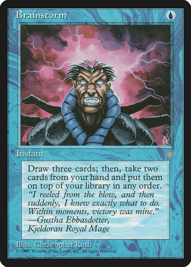 Image for Brainstorm (61) [Ice Age] - Magic: The Gathering