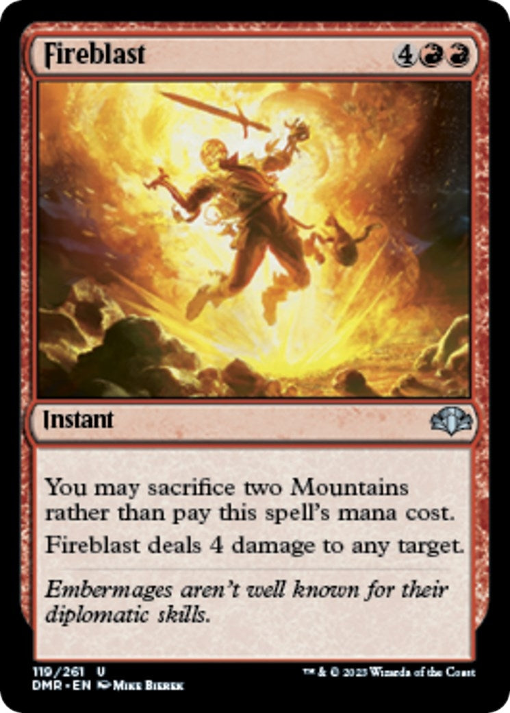Image for Fireblast (119) [Dominaria Remastered] - Magic: The Gathering