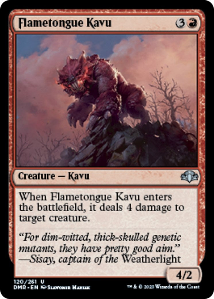 Image for Flametongue Kavu (120) [Dominaria Remastered] - Magic: The Gathering