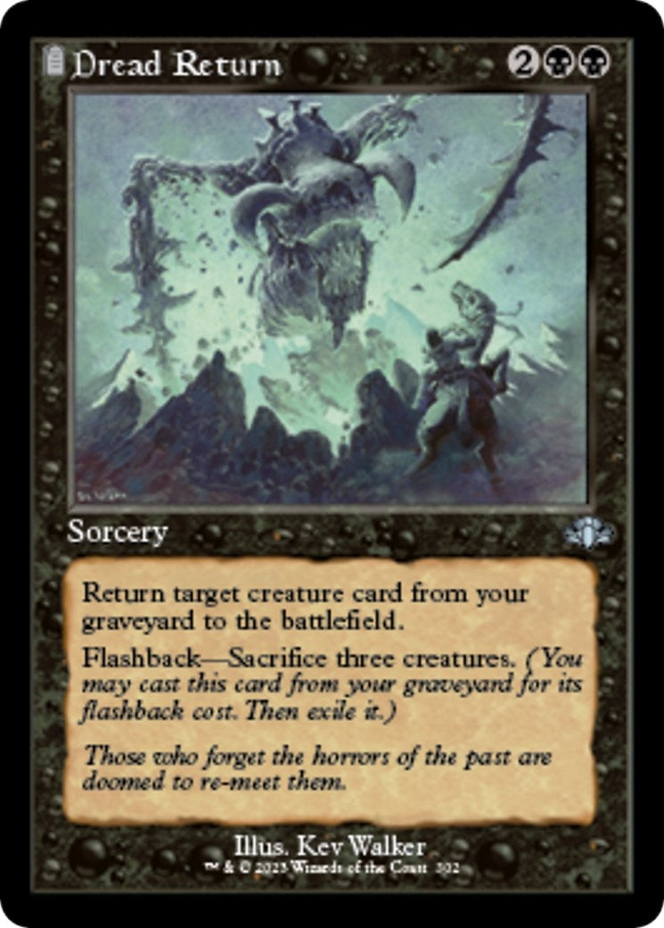 Image for Dread Return (Retro Frame) (302) [Dominaria Remastered] - Magic: The Gathering