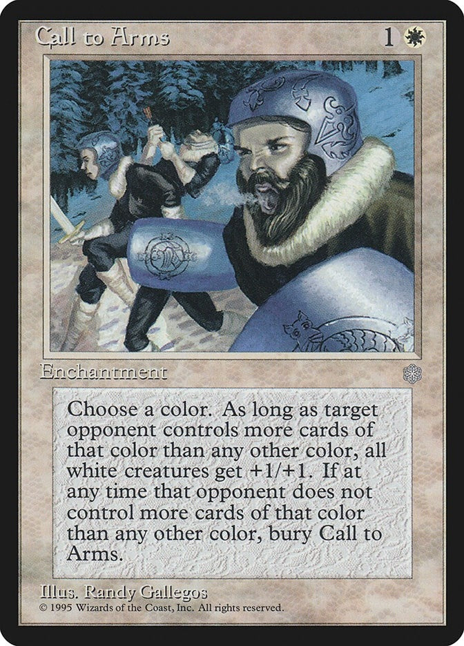 Image for Call to Arms [Ice Age] - Magic: The Gathering