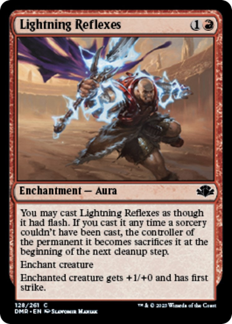 Image for Lightning Reflexes (128) [Dominaria Remastered] - Magic: The Gathering