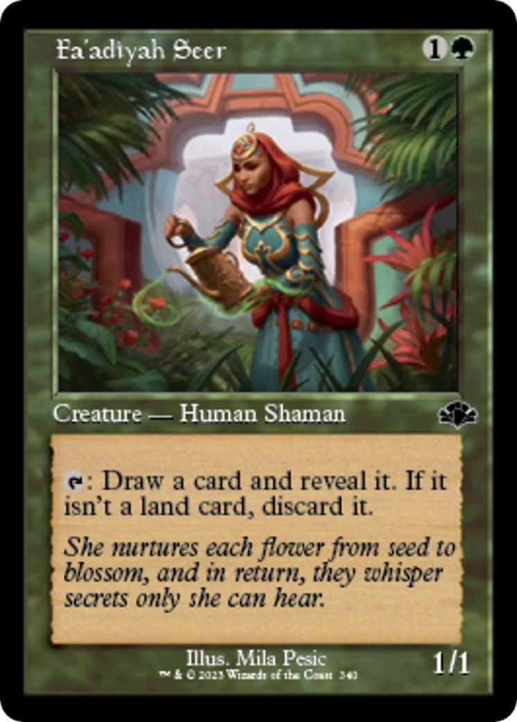 Image for Fa'adiyah Seer (Retro Frame) (340) [Dominaria Remastered] - Magic: The Gathering