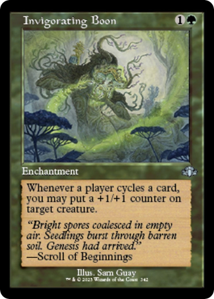 Image for Invigorating Boon (Retro Frame) (342) [Dominaria Remastered] - Magic: The Gathering