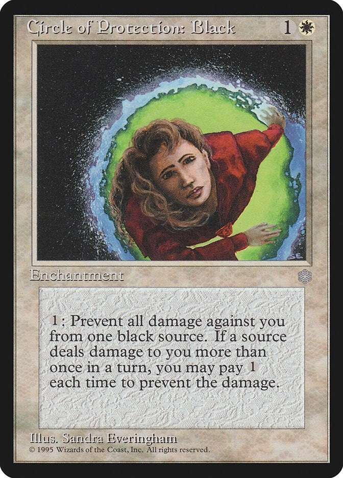Image for Circle of Protection: Black [Ice Age] - Magic: The Gathering