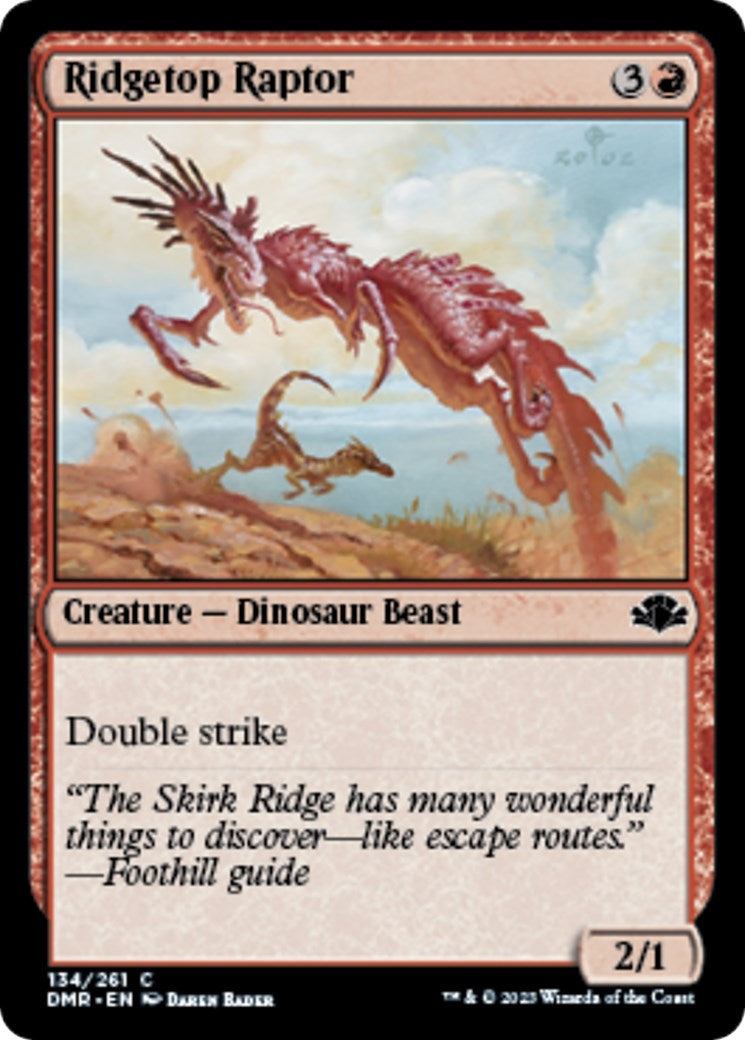 Image for Ridgetop Raptor (134) [Dominaria Remastered] - Magic: The Gathering