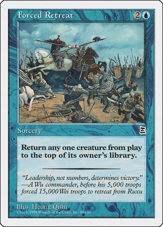 Image for Forced Retreat (44) [Portal Three Kingdoms] - Magic: The Gathering