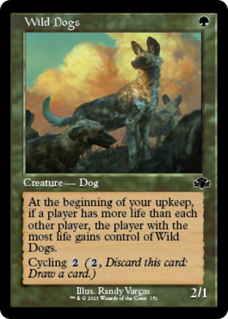 Image for Wild Dogs (Retro Frame) (351) [Dominaria Remastered] - Magic: The Gathering