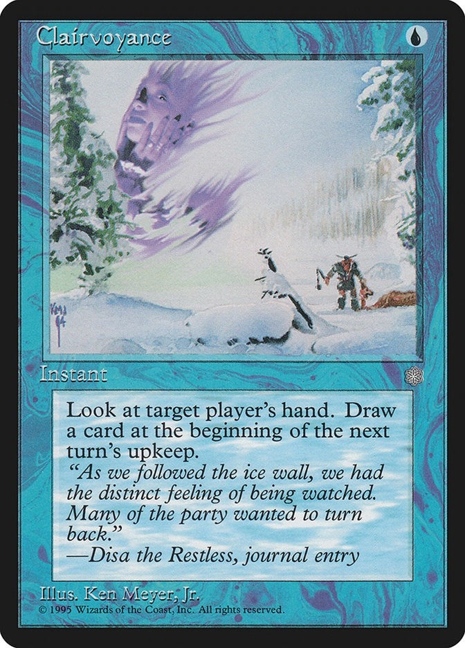 Image for Clairvoyance [Ice Age] - Magic: The Gathering