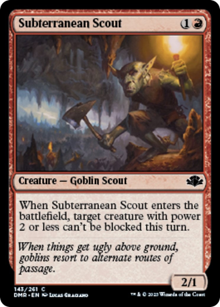 Image for Subterranean Scout (143) [Dominaria Remastered] - Magic: The Gathering