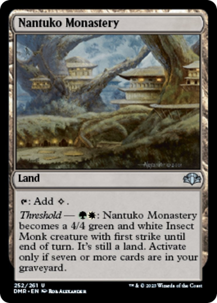 Image for Nantuko Monastery (252) [Dominaria Remastered] - Magic: The Gathering