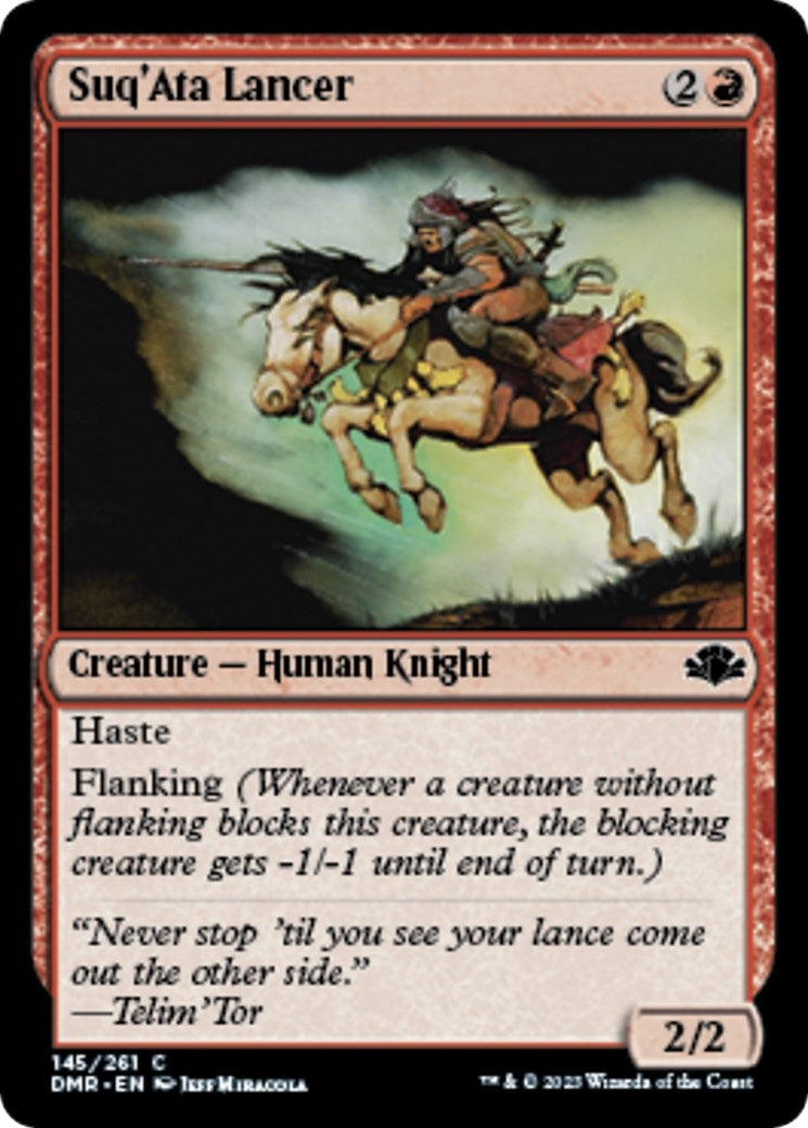 Image for Suq'Ata Lancer (145) [Dominaria Remastered] - Magic: The Gathering