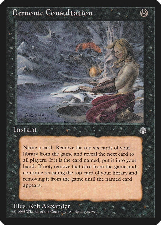 Image for Demonic Consultation (9) [Ice Age] - Magic: The Gathering