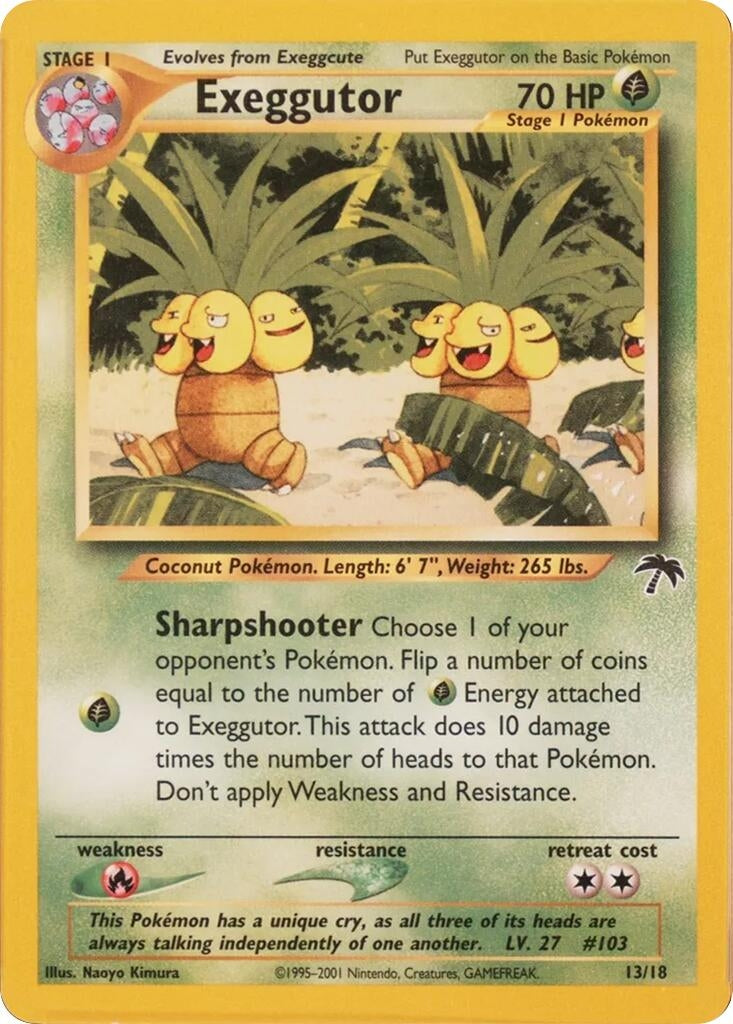 Image for Exeggutor (13/18) [Southern Islands] - Pokemon