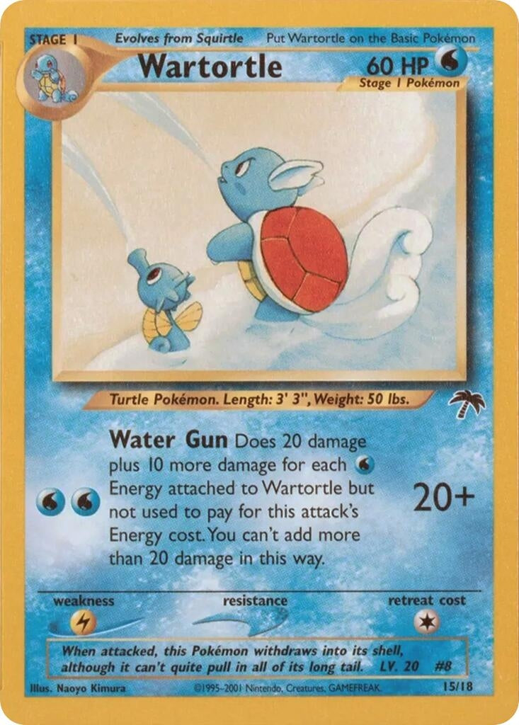 Image for Wartortle (15/18) [Southern Islands] - Pokemon