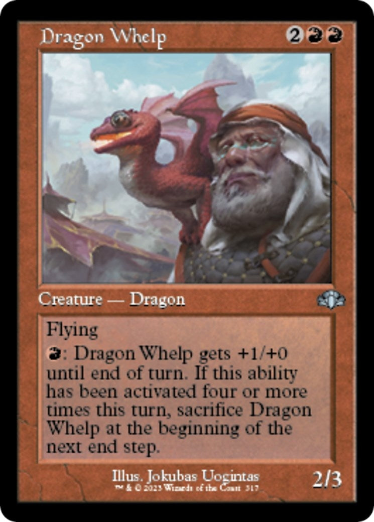 Image for Dragon Whelp (Retro Frame) (317) [Dominaria Remastered] - Magic: The Gathering
