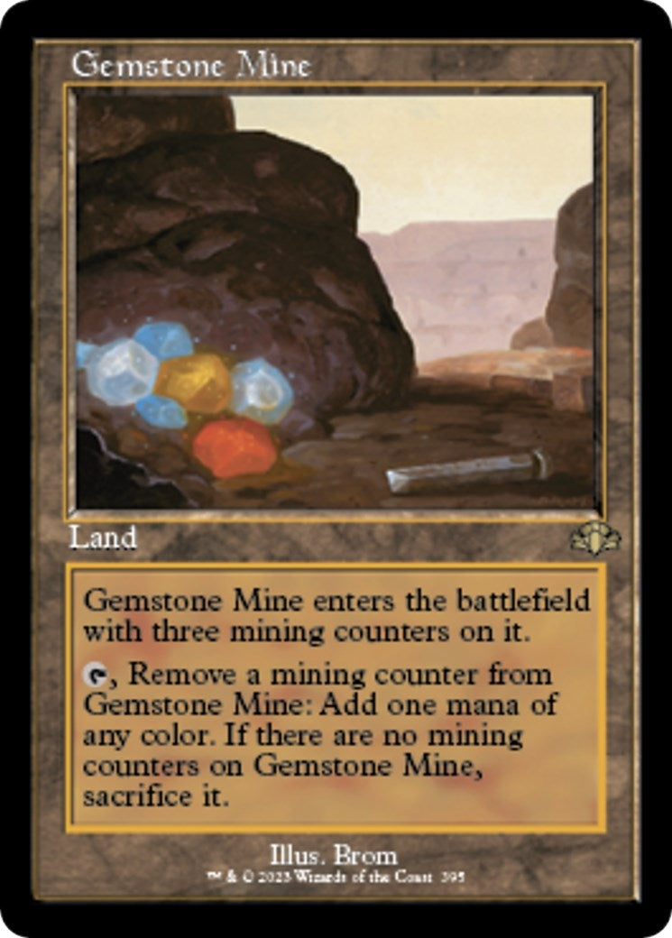 Image for Gemstone Mine (Retro Frame) (395) [Dominaria Remastered] - Magic: The Gathering