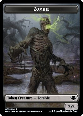 Image for Zombie Token (5) [Dominaria Remastered] - Magic: The Gathering