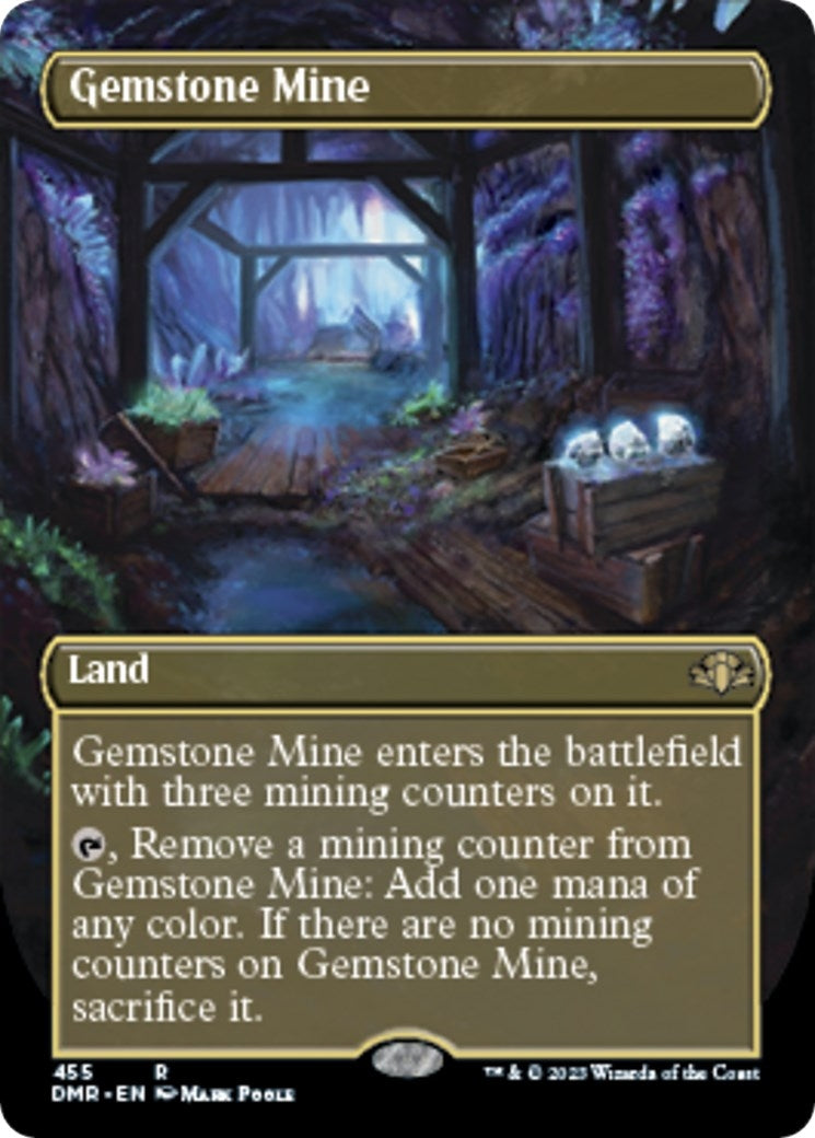 Image for Gemstone Mine (Borderless) (455) [Dominaria Remastered] - Magic: The Gathering