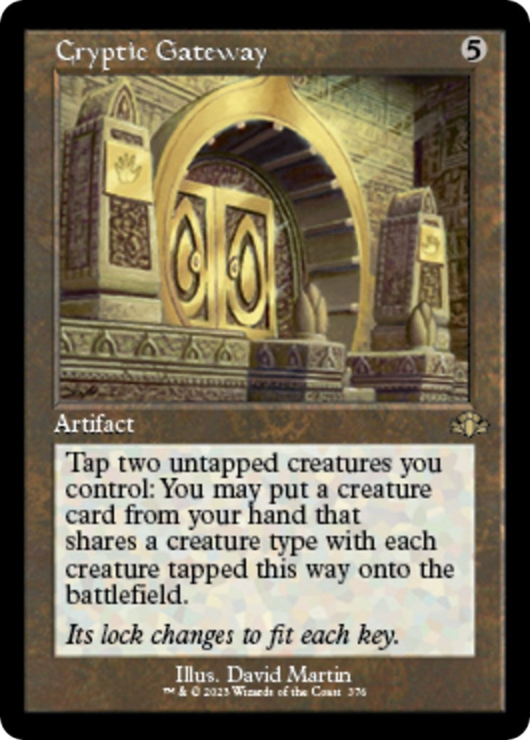 Image for Cryptic Gateway (Retro Frame) (376) [Dominaria Remastered] - Magic: The Gathering