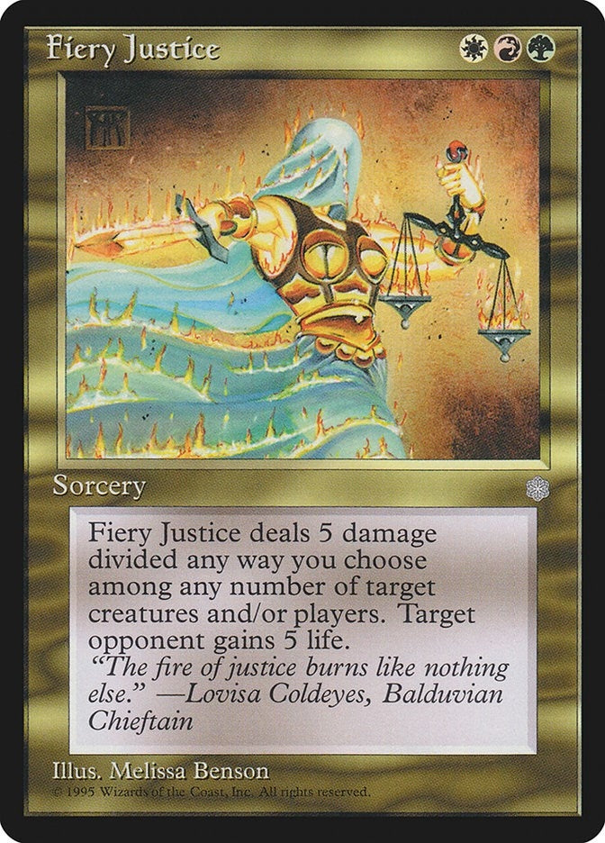 Image for Fiery Justice [Ice Age] - Magic: The Gathering
